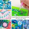 5D DIY Leather Diamond Painting Memo Pad Holder with 160 Sheets Paper (Owl)