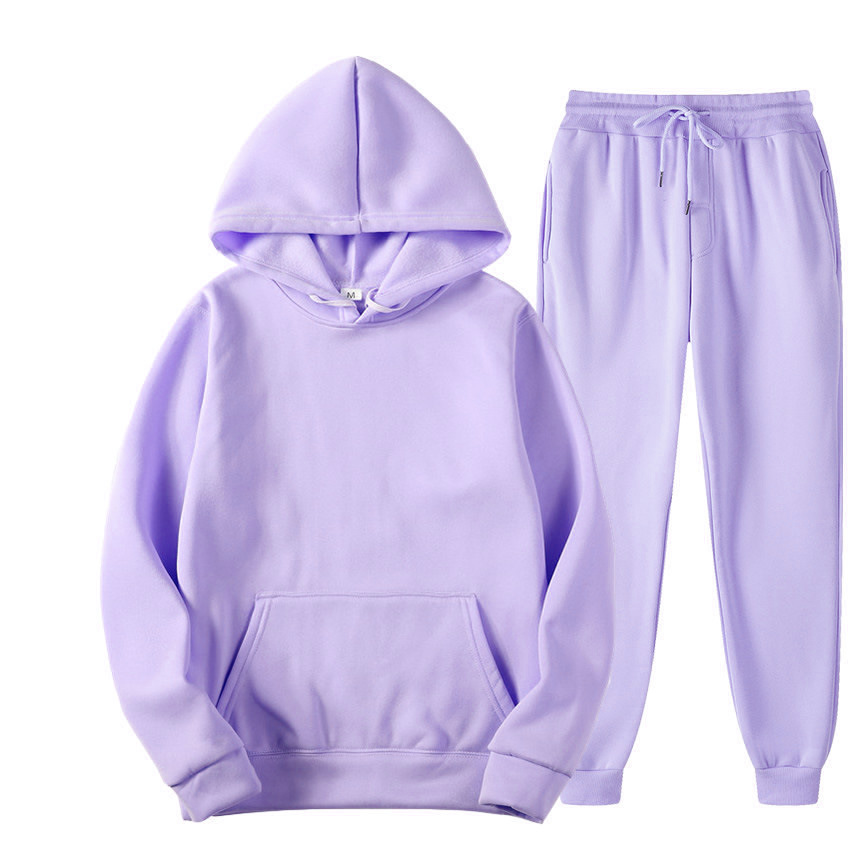 Huerhs costumes for women hot Women Tracksuit 2 Pieces Sets Hooded Sweatshirt +Drawstring Pants Male Hoodies Running Sportswear Men Men's Autumn Sportwear