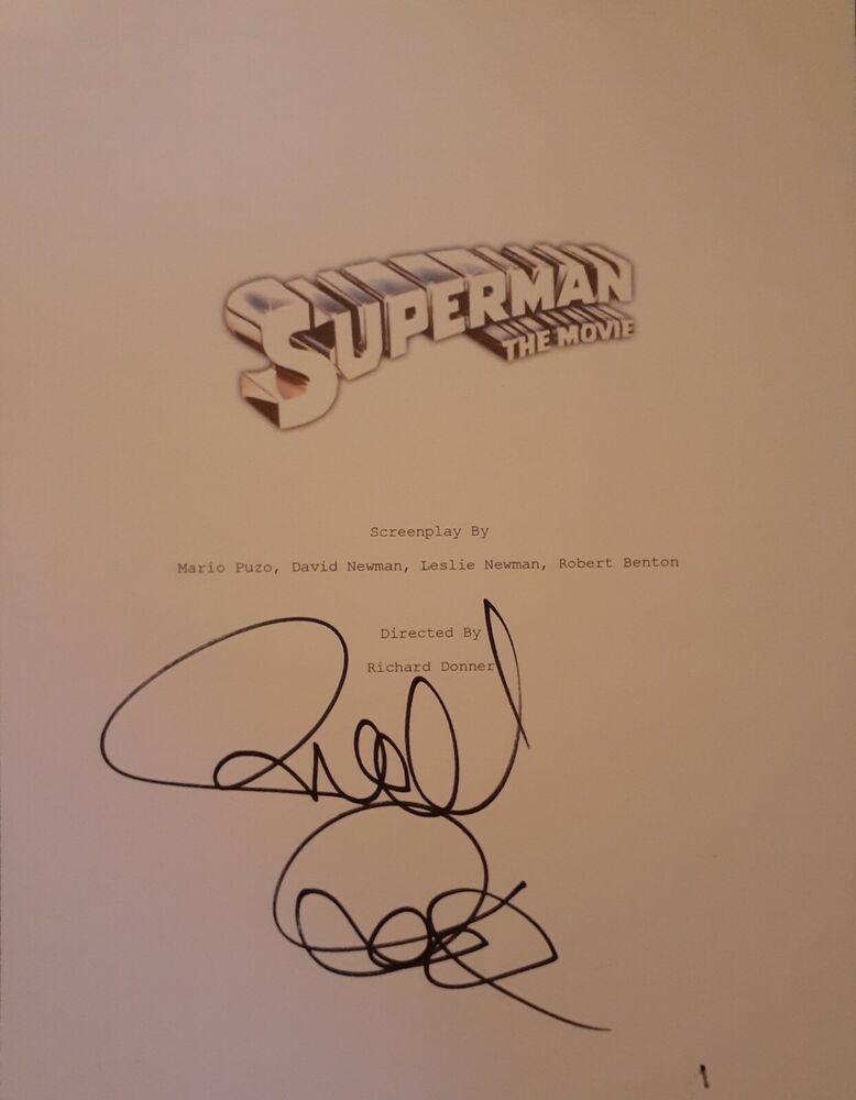 Richard Donner  signed script