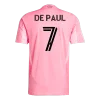 DE PAUL #7 Inter Miami CF Home Authentic Soccer Jersey 2025