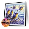 Diamond Painting - Full Round Drill - Bird Lavender(Canvas|40*40cm)