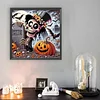 Diamond Painting - Partial Special Shaped Drill - Halloween Skeleton(Canvas|30*30cm)