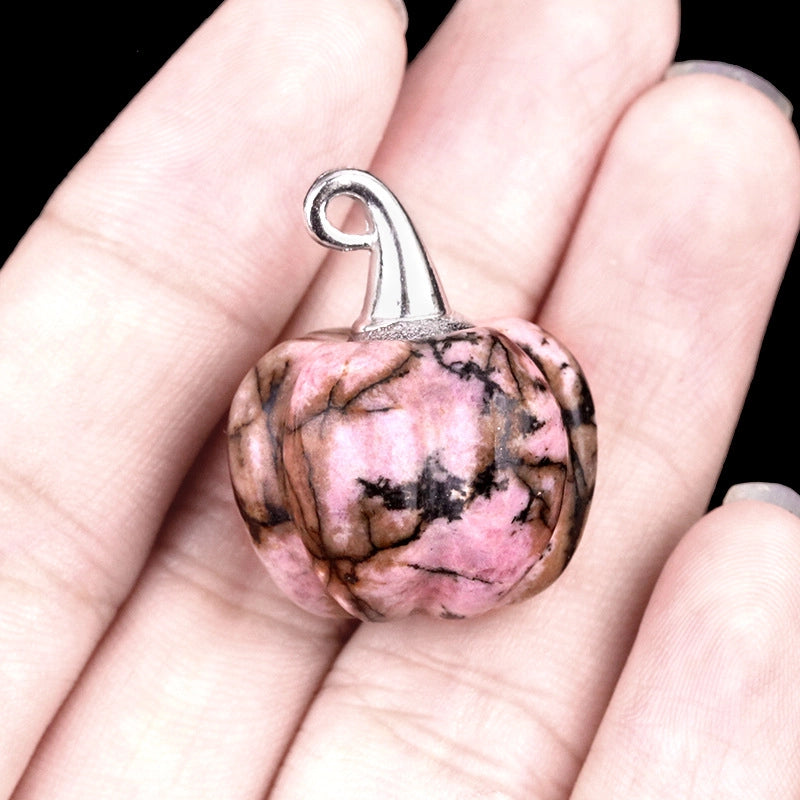 1 Piece 16*20mm Alloy Natural Stone Pumpkin Pendant Jewelry Accessories