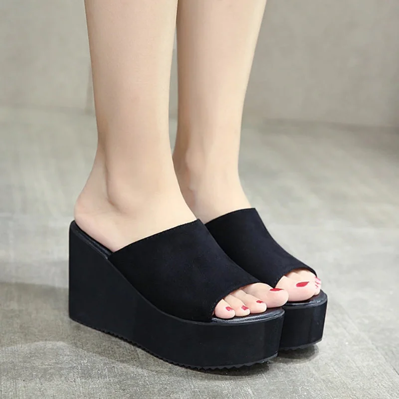 Casual Summer Slip-on Platform Wedge Shoes