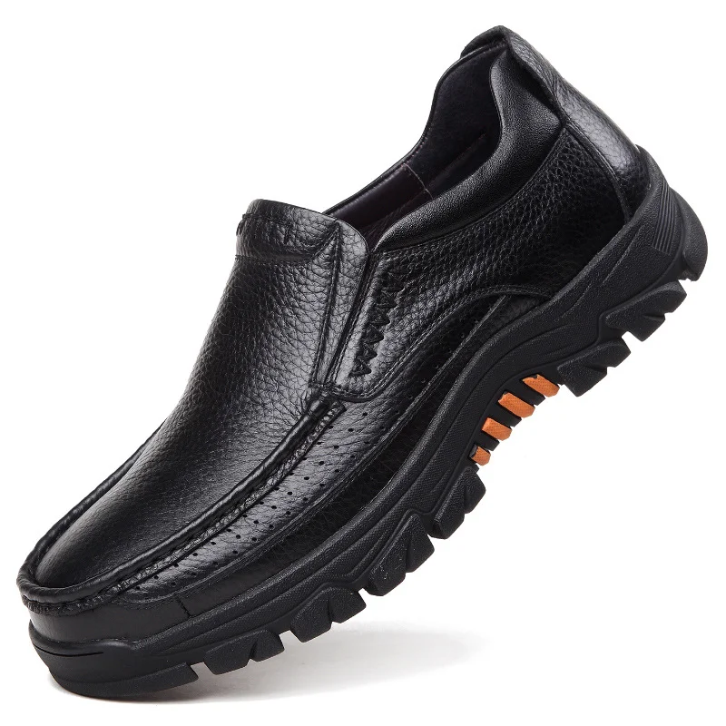 Wongn Leather Shoes Men Loafers Soft Cow Leather Men Casual Shoes New Male Footwear Black Brown Slip-on 2020 new tyh6