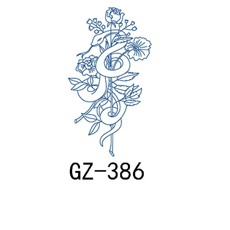 Net Red Herbal Juice Tattoo Sticker Semi-permanent Waterproof Sweat-proof Tattoo Masking Scar Temporary Tattoo