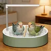 Automatic Parrot Bathtub with Circulating Shower System Parrot Bath Shower for African Grey Cockatiel Conure Budgie Lovebird