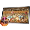 Diamond Painting-DIY Full Round Drill Pumpkin Letter