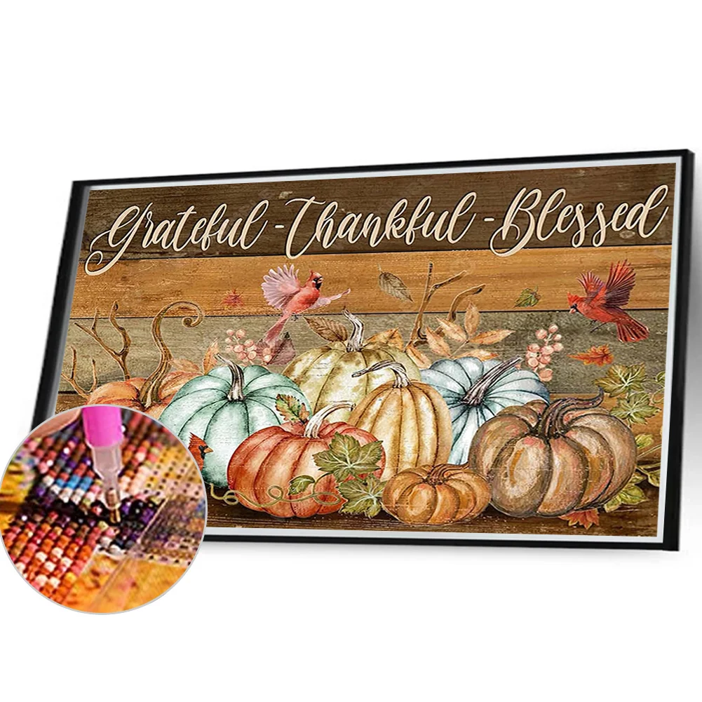 Full Round Diamond Painting 40*30cm - Pumpkin