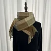 Autumn Winter Women Men Unisex Plaid Shawl Scarf
