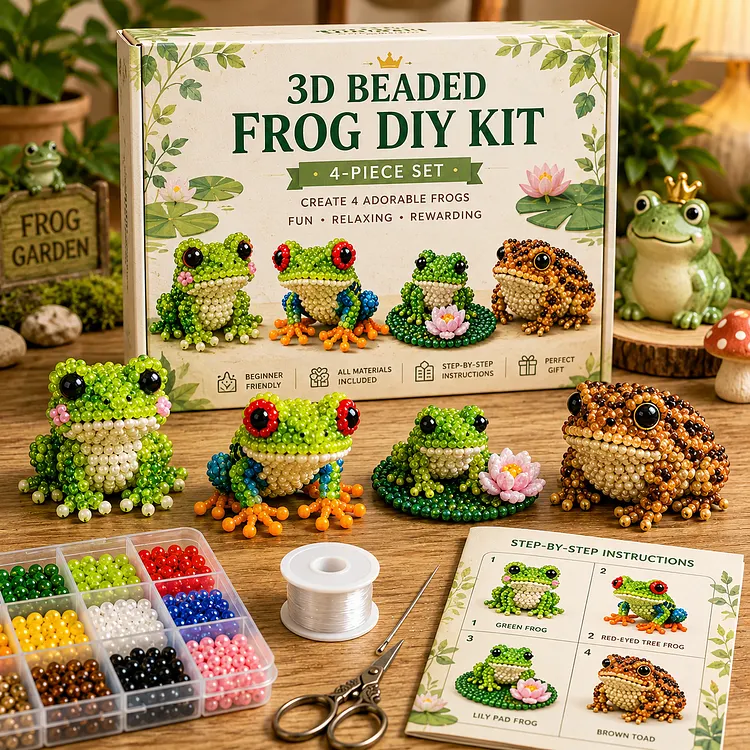 Beginner-Friendly 3D Beaded Animal Kit &ndash; Relaxing Handmade Craft Gift