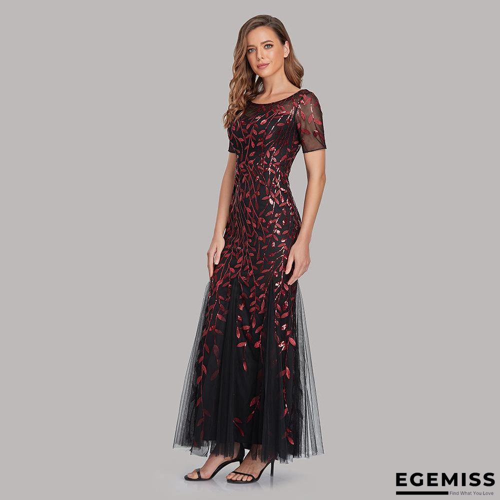 Banquet Host Evening Dress Fishtail Dress Woman Black Dresses | EGEMISS