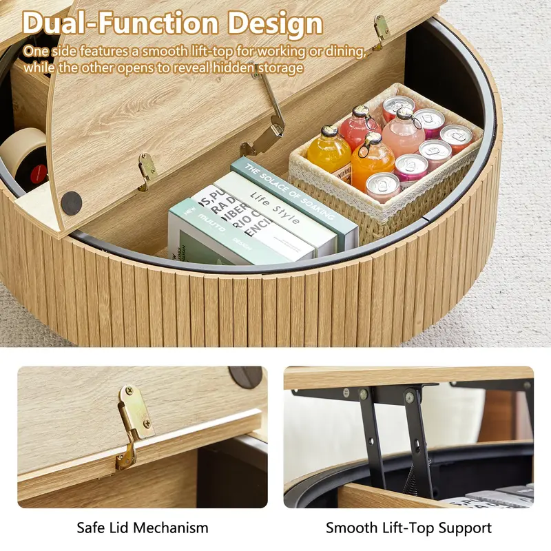 Round coffee table