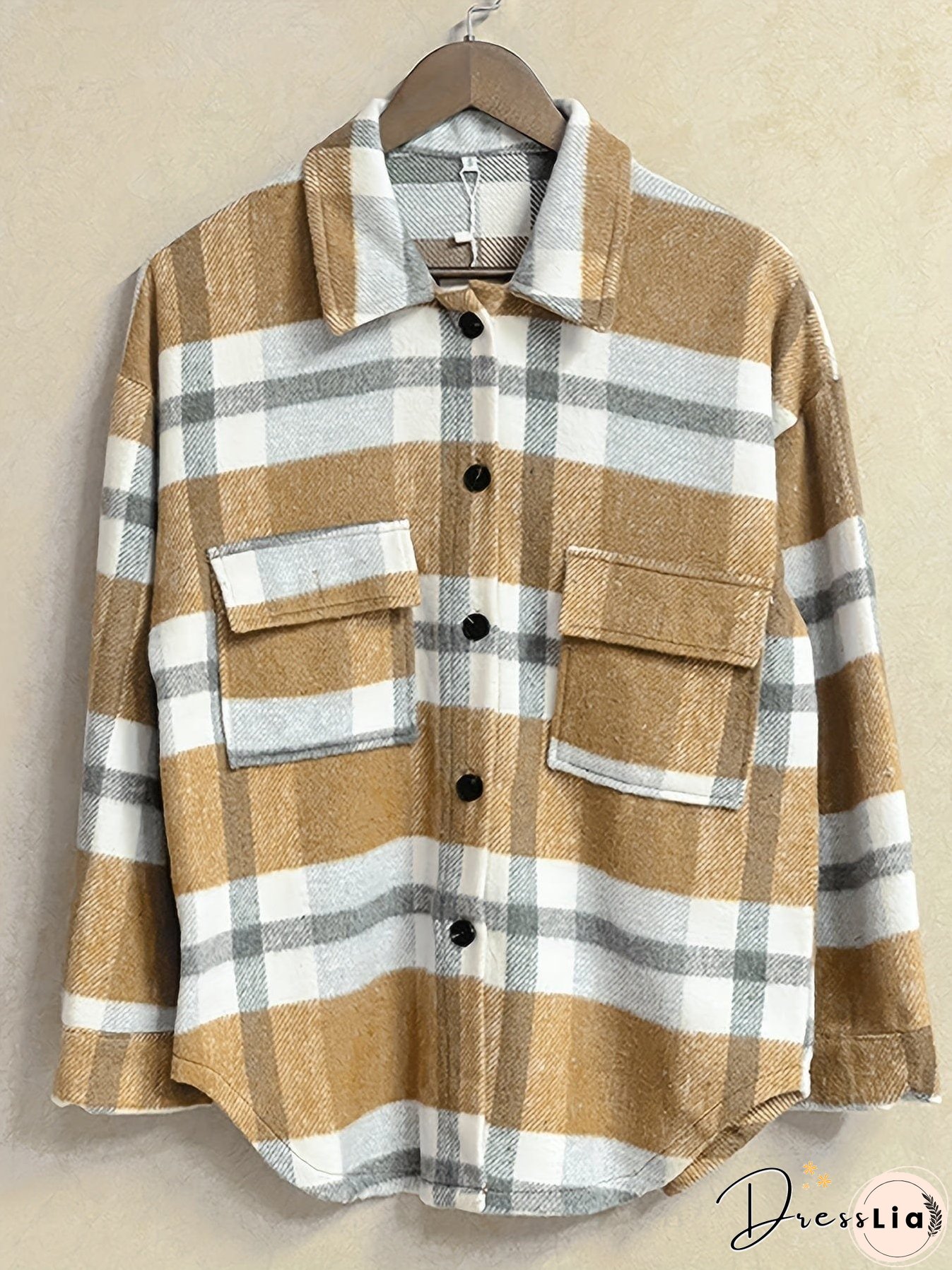 Plaid Oversized Jacket for Women
