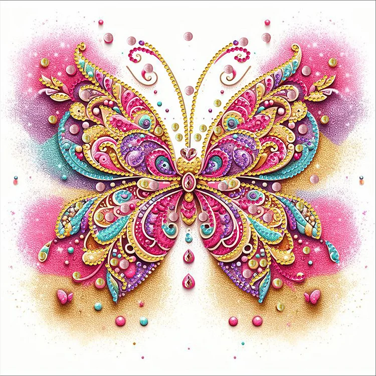 Colorful Candy Butterflies 30*30CM (Canvas) Special Drill Diamond Painting gbfke