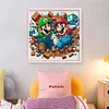 Super Mario-11CT Stamped Cross Stitch 45*45cm