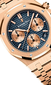 Rose Gold 904L Steel Blue - Automatic - 41mm