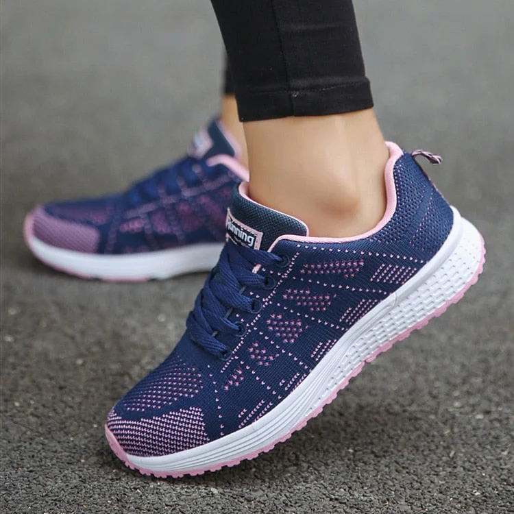 Sports Shoes Women Breathable Sneakers Women White Shoes For Basket Femme Ultralight Woman Vulcanize Shoes Couple Casual Sneaker