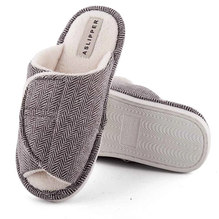 Unisex Adjustable Wide Edema Slippers For Swollen Feet  Stunahome.com