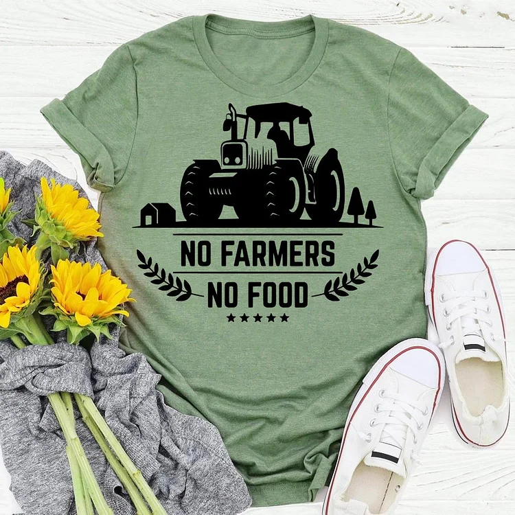 ANB - no farmers no food village life Retro Tee -03881