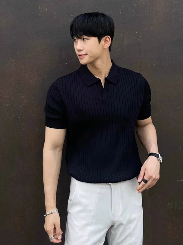 Athletic Fit Knitted Polo Shirt