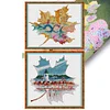 (2pcs) Maple City-14CT Stamped Cross Stitch 37*33cm(Bundle Sale)