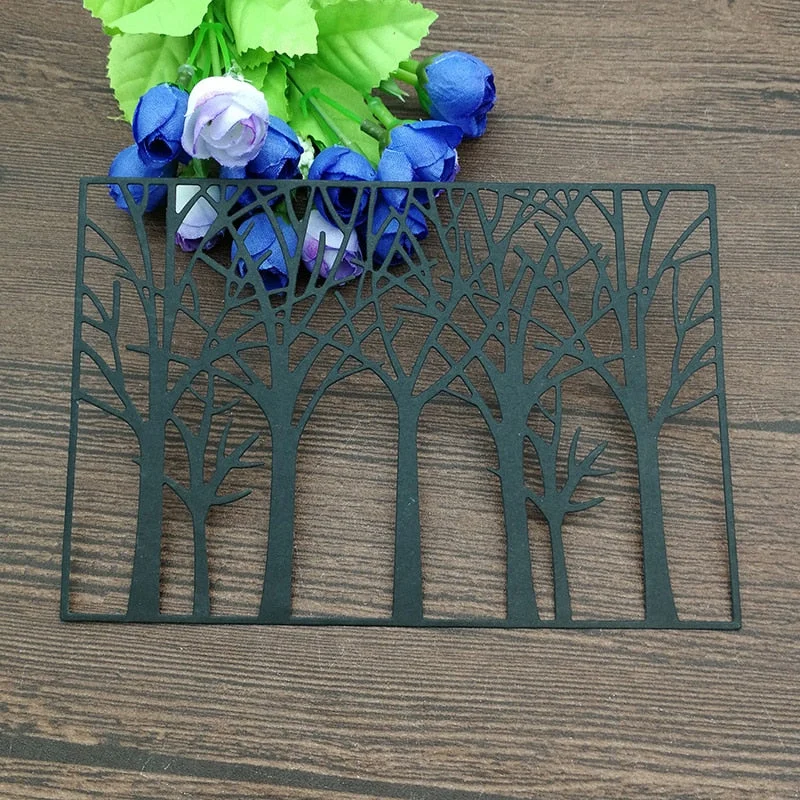 Nice Tree Cutting Dies background Metal Cutting Dies Stencils For Card Making Decorative Embossing Suit Paper Cards Stamp DIY