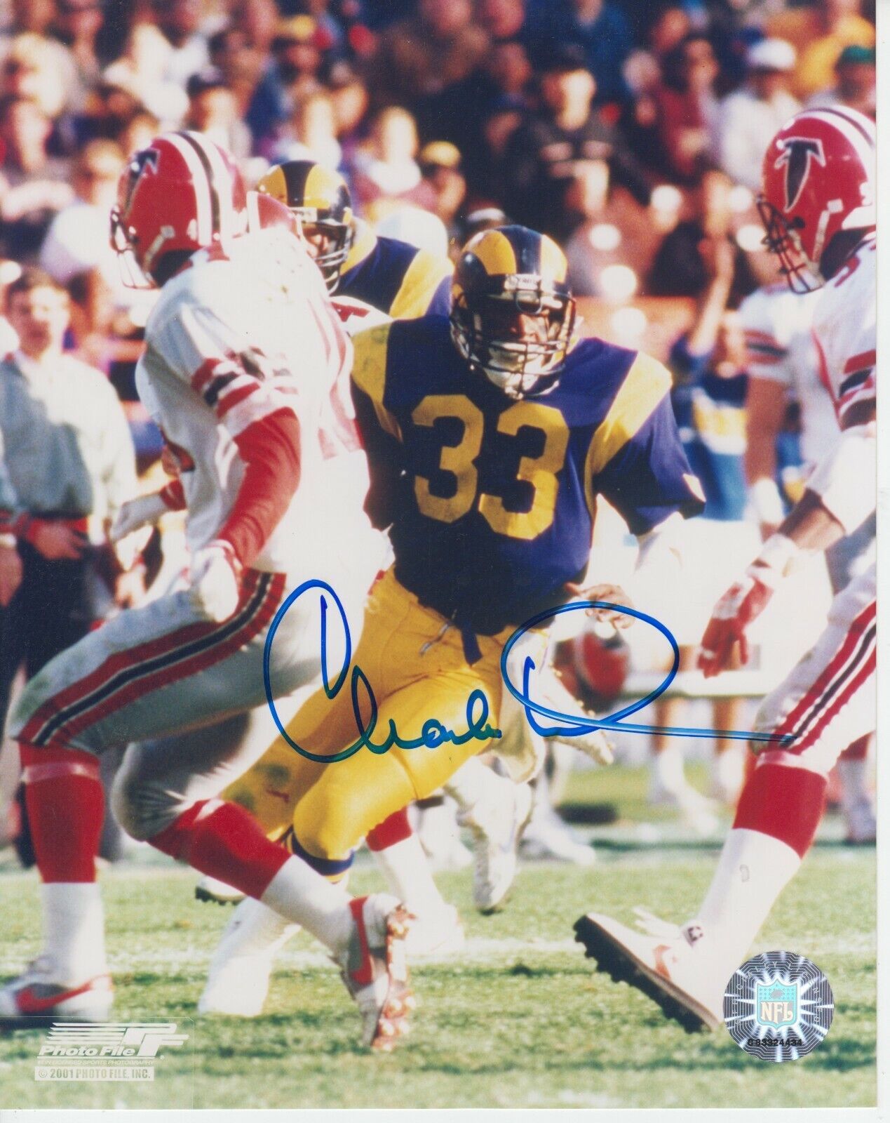 Charles White #0 8x10 Signed Photo Poster painting w/ COA Los Angeles Rams -