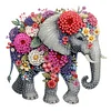 Diamond Painting-DIY Crystal Rhinestone Flower Elephant