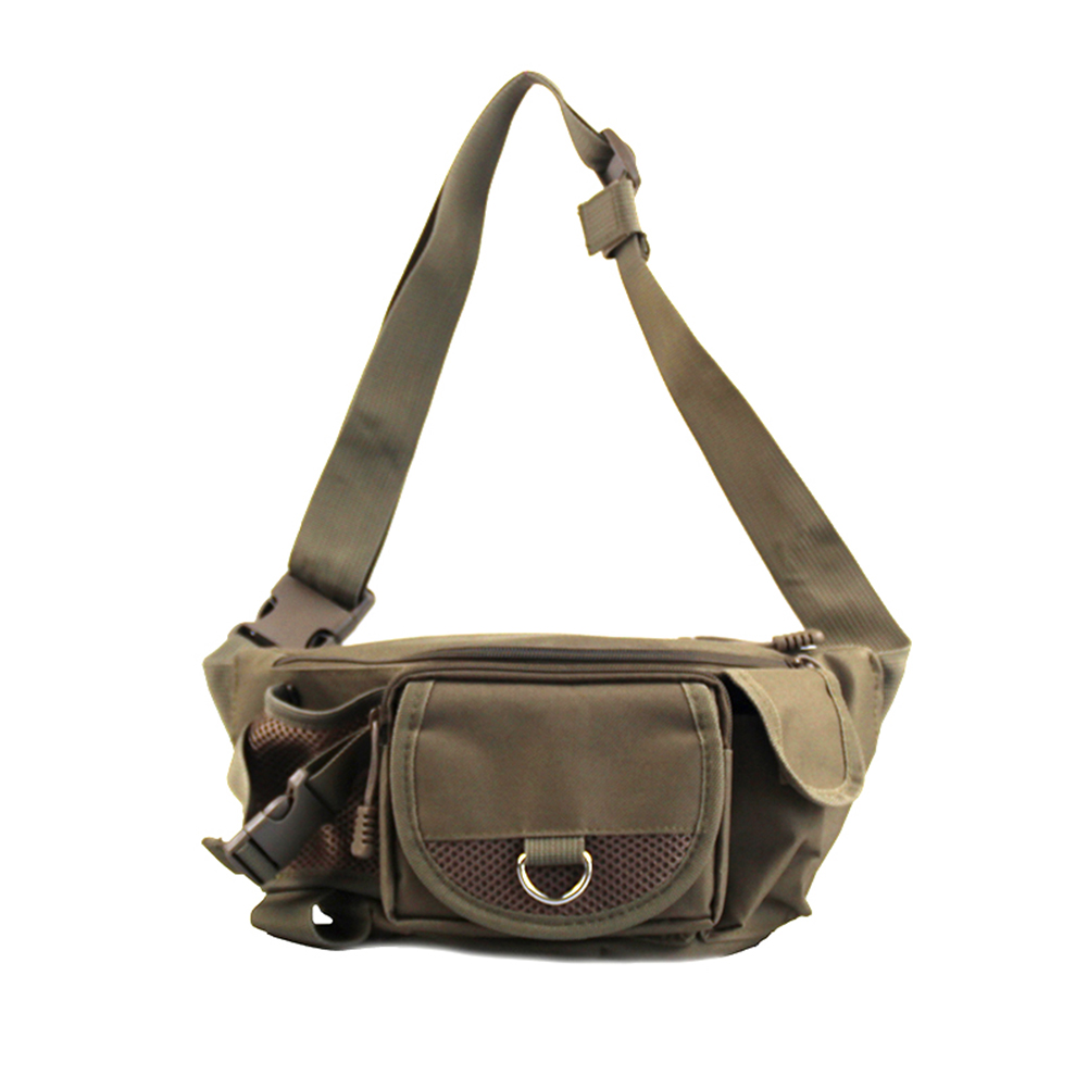 

Fishing Tackle Bag with Adjustable Belt Fishing Messenger Waist Fanny Bag, Armygreen, 501 Original