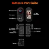 4K Ultra HD Cycling Dash Cam IP65 Waterproof Wearable Action Body Cam Magnetic Thumb Size Pov Camcorder for Cycling/Travel/Pet/Vlogging