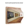 3D Naked Eye Vision Night Light Wall Lamp Living Room Home Creative Light Luxury Wooden Punch-Free Wall Hanging Advanced Atmosphere Lamp
