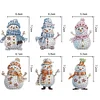 6 Pièces Bonhomme De Neige D'Hiver - Porte-Clés Diy
