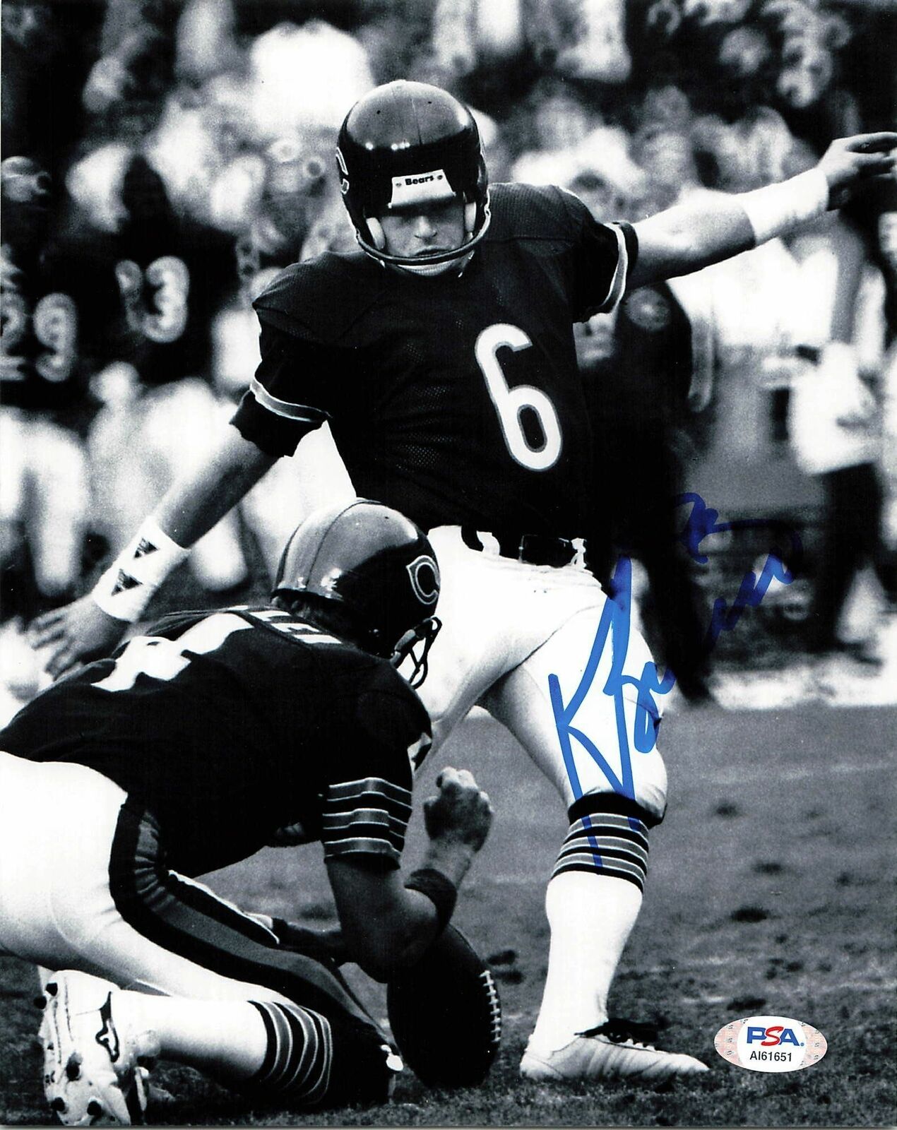 KEVIN BUTLER Signed 8x10 Photo Poster painting PSA/DNA Chicago Bears Autographed