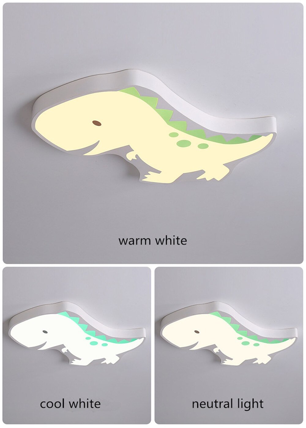 Modern Kids Room The Dinosaur LED Lamp Ceiling Light Cartoon Light Boy Gril Bedroom  Colorful Lighting Fixture