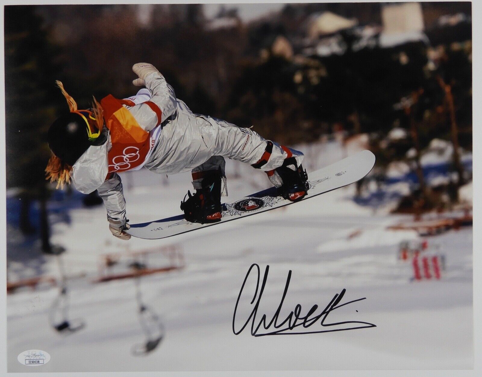 Chloe Kim Autograph JSA Photo Poster painting 11 x 14 Olympic Snowboarder