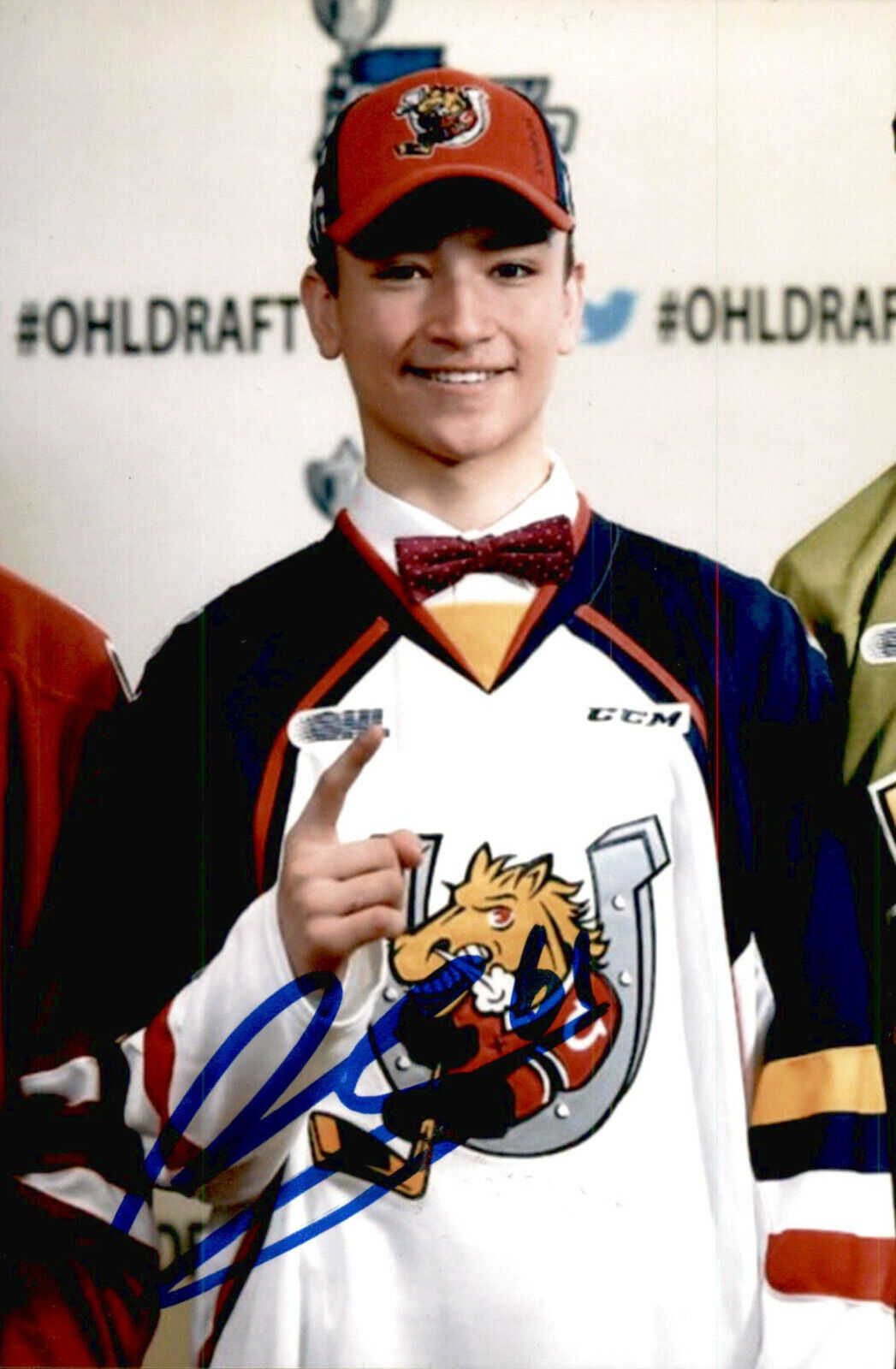 Ryan Suzuki SIGNED 4x6 Photo Poster painting BARRIE COLTS / CAROLINA HURRICNAES #3