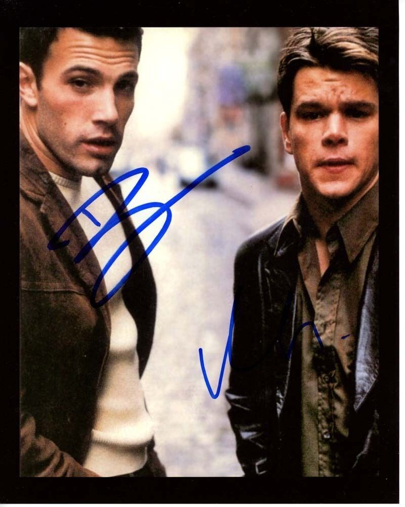 BEN AFFLECK and MATT DAMON signed autographed 8x10 Photo Poster painting