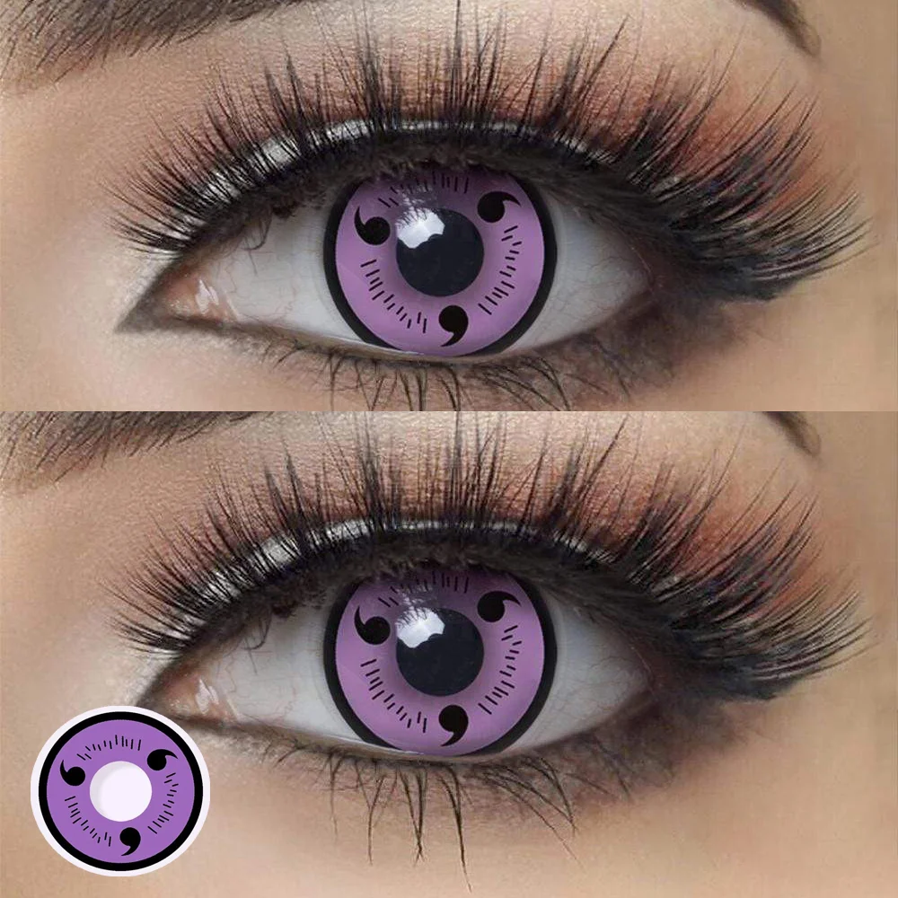 Purple Sasuke Sharingan Cosplay Eyes 14.0mm