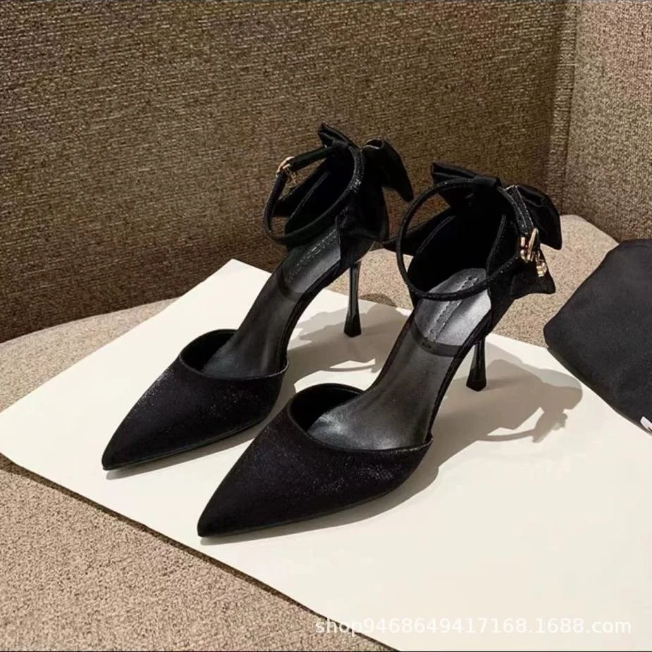 Breakj Breakj High-Heeled Women's 2023 New Summer Thin Heel Small Design Style Dress Wedding Shoes Bridesmaid Shoes