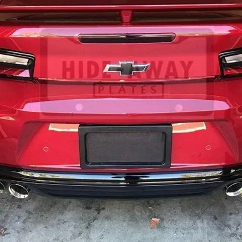 electric licence plate cover