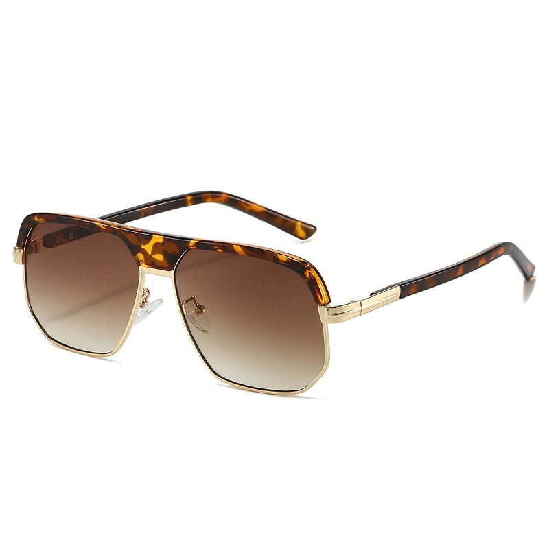 Casual Basic Minimalist Geometric Ac Square Full Frame Women’s Sunglasses