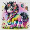 Colorful Unicorn-14CT Counted Cross Stitch 40*40cm/15.75*15.75in