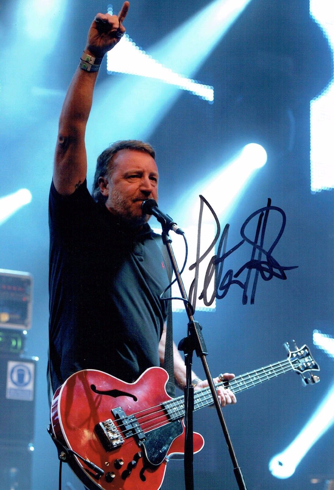 Peter HOOK SIGNED Autograph Photo Poster painting AFTAL COA RARE Joy Division Singer New Order