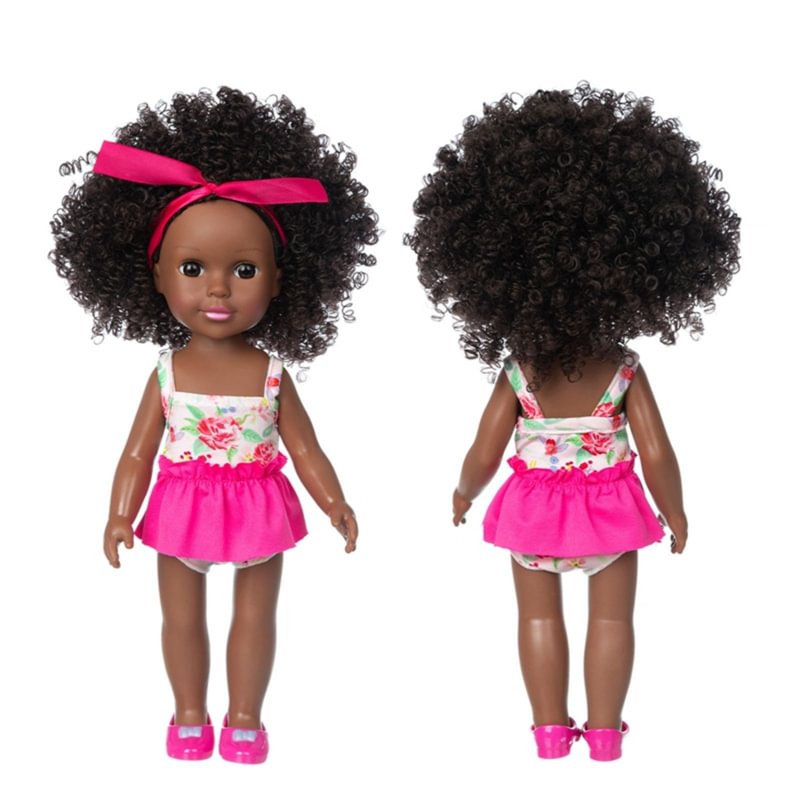 Blackbabydolls Black Girl Doll 14 inch African American Washable