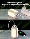 Outdoor Folding Camping Light 8000mAh Foldable LED Camping Light Power Bank 6 Modes Suspension