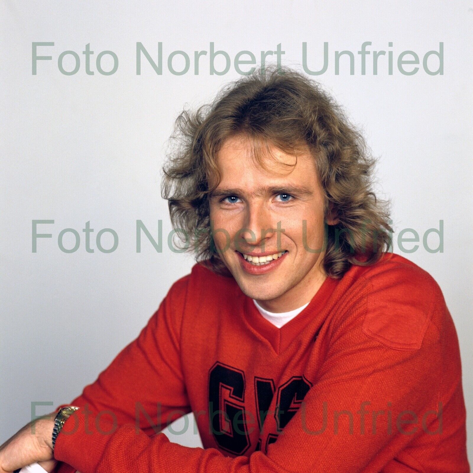 Thomas Gottschalk Photo Poster painting 13 X 13 CM (Picture 565