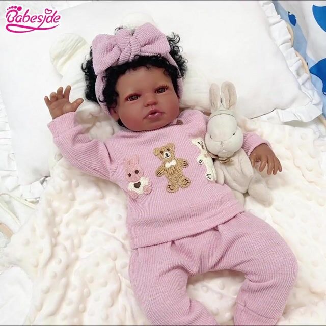 Babeside Quiet Reborn Baby Laney 20'' African American Older Girl Healing Inner Calm