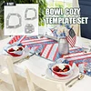 Bowl Cozy Template Cutting Ruler Set (With Instructions)