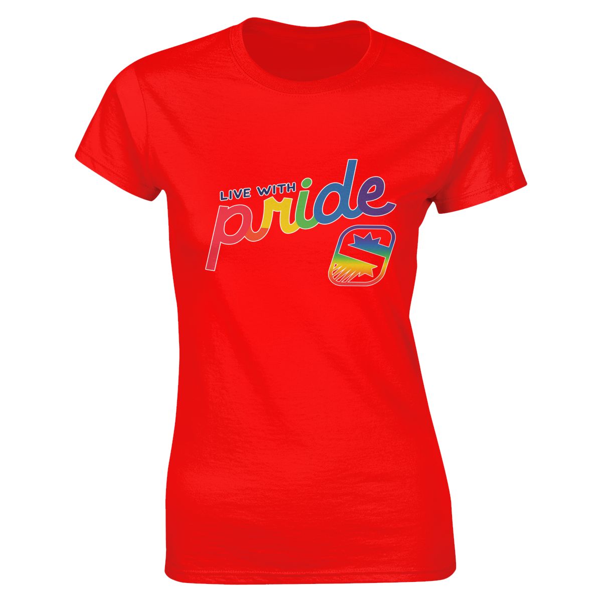 Phoenix Suns Live With Pride Women's Soft Cotton T-Shirt